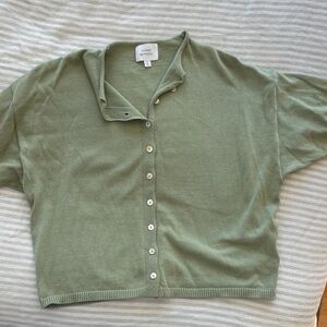 Things Between “Toby” cotton short sleeve cardigan.